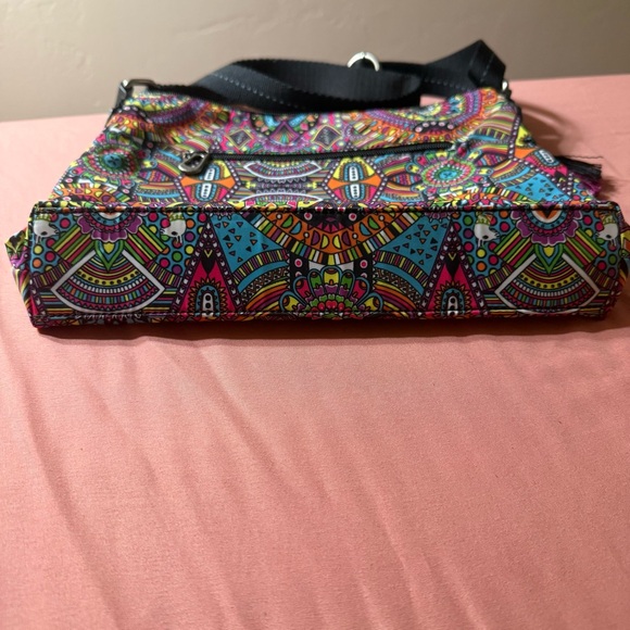 Sakroots Women's Artist Circle Flat Crossbody, Rainbow Wanderlust - Picture 5 of 12